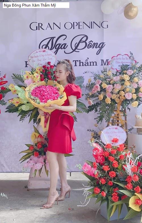 Hình ảnh Nga Bông Phun Xăm Thẩm Mỹ